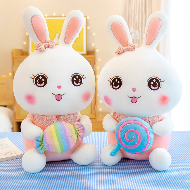 Cute Little White Rabbit Doll Plush Toys Large Rag Doll Doll Girl Birthday Children's Day Gift