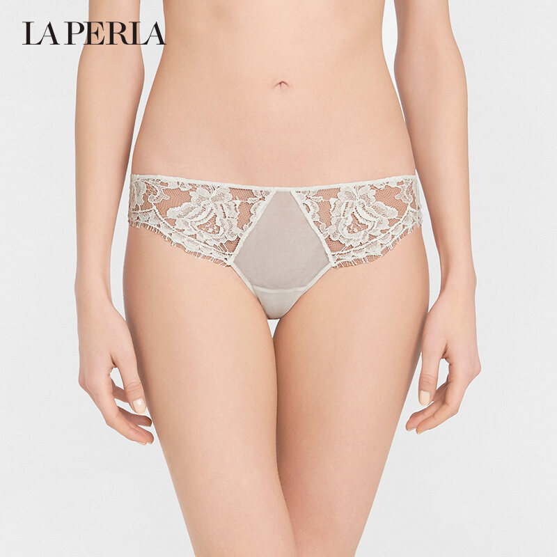 [Discount] La Perla Women's Underwear Lawinia Rose Sexy Lace Sheer Briefs