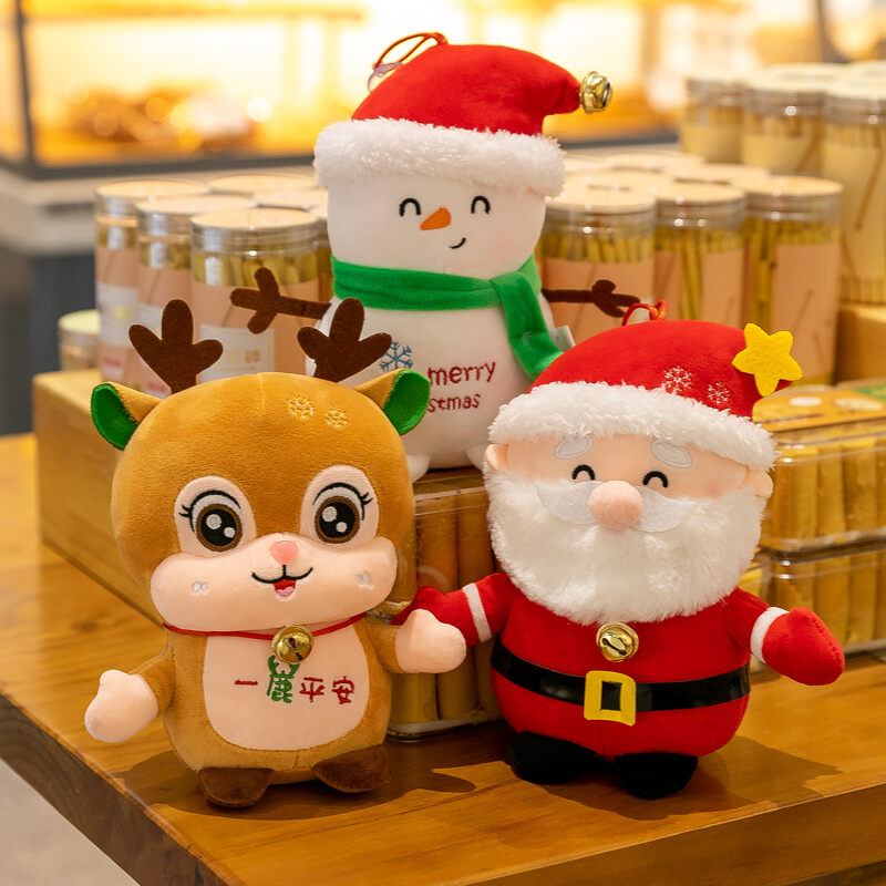 Cute Santa Claus Gift Box Plush Toy Doll Children Doll Doll Christmas Eve Christmas Holiday Gift Female