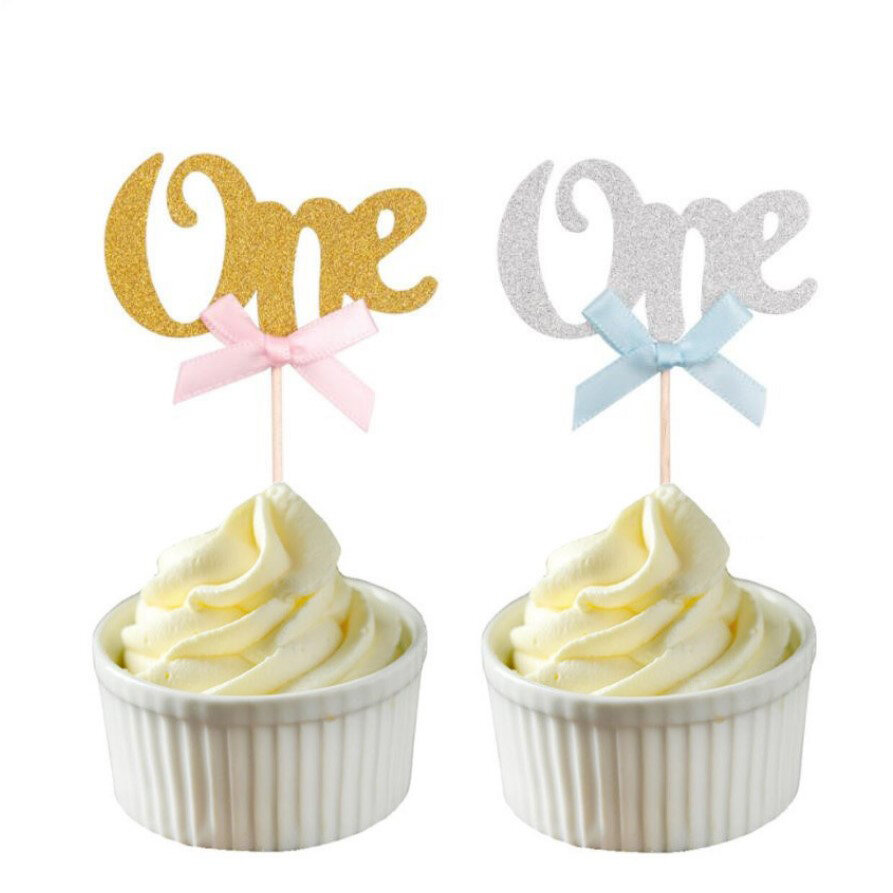 Baby Baby 100-Day One-Year-Old Feeding Bottle Card Plug-in Feeding Bottle Boy Pink Blue One Plug-in Dessert Table