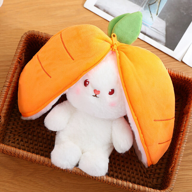 Transformed Rabbit Small Sized Fruit Doll Cute Strawberry Rabbit Doll Plush Toy Sleeping Pillow Girl Ragdoll Sleep Hug