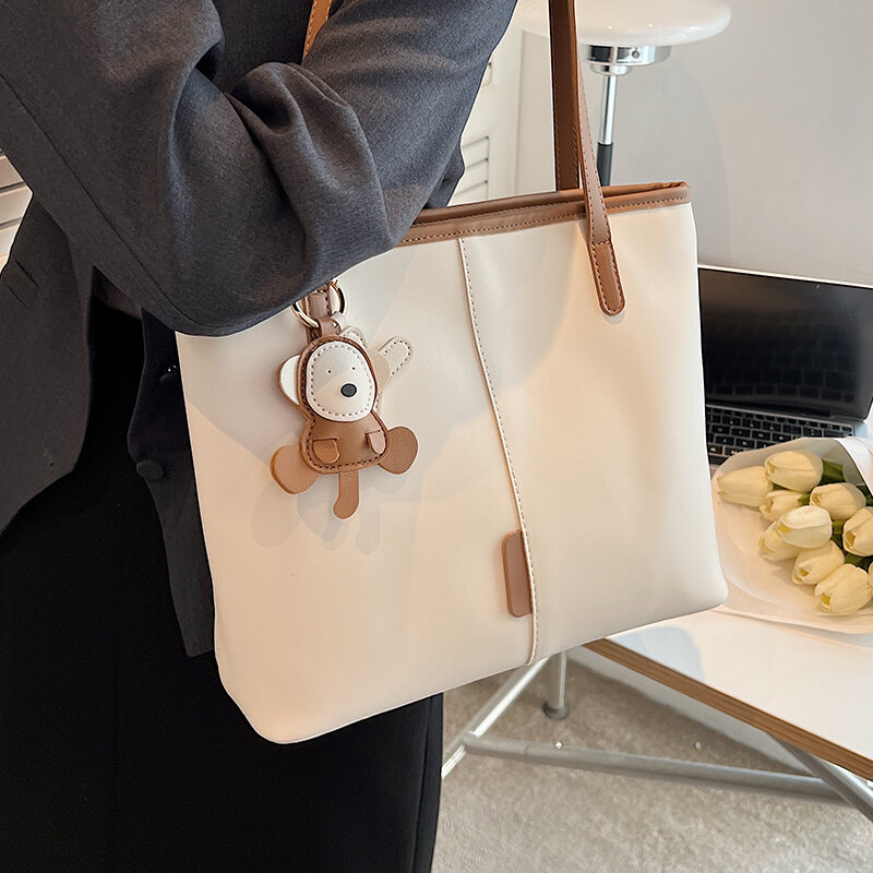 Spring Textured Tote 2023 New Fashion Fashion Best-Selling Shoulder Commuter Bag Internet Celebrity Versatile Handbag Women's Bag