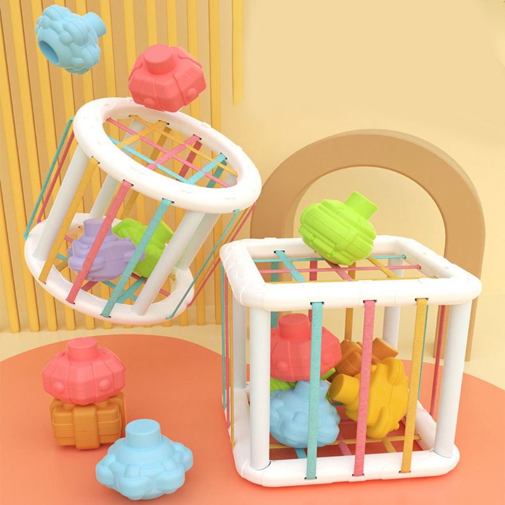 LEFTWICHAEL Bebe Sorting Game Baby Learning Children Toy Educational Toys Colorful Shape Blocks