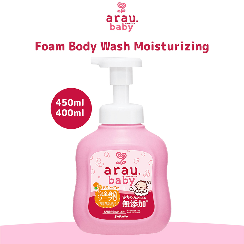 SmartKiz SARAYA Arau Baby Foam Body Soap Moisturizing 450ml / 400ml