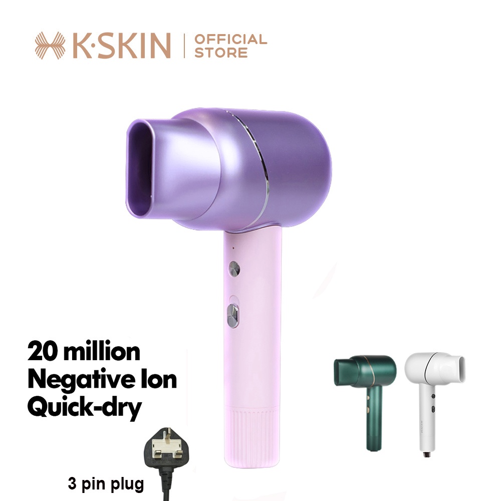K-SKIN Professional Negative Ion Hair Dryer Quick Dry Lightweight and Portable Ionic airblower金稻吹风机