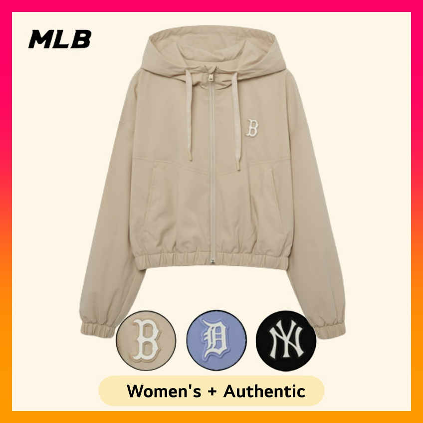 MLB Woman`S Basic Midium Logo Woven Jacket