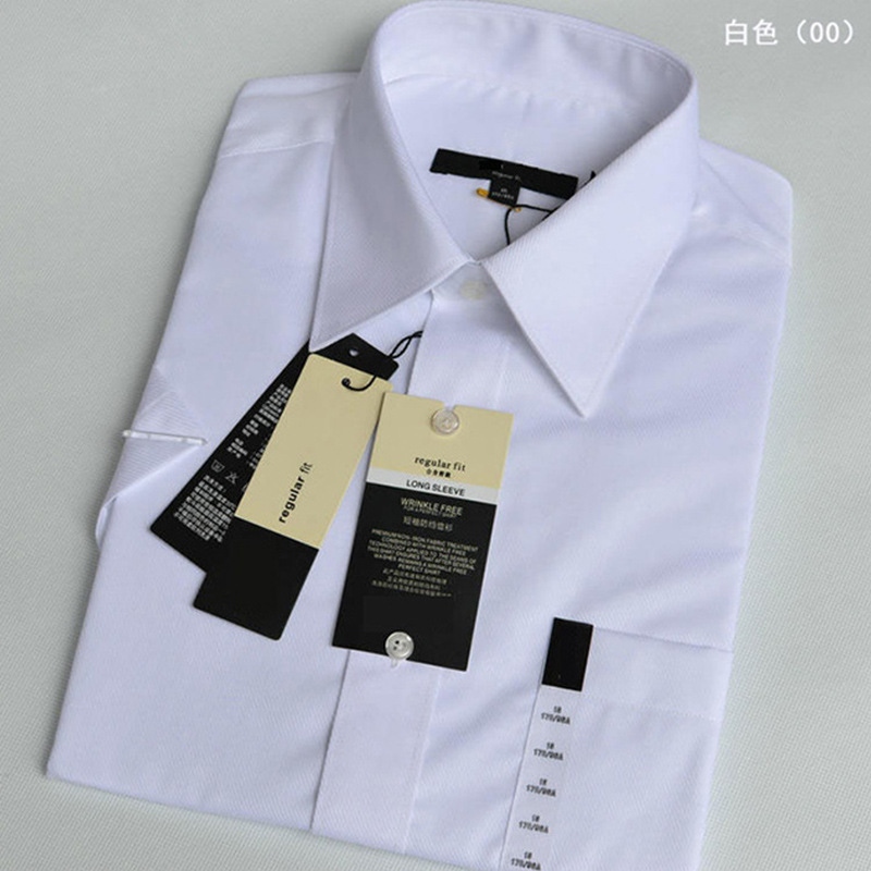 ♔ G2000 summer shirt men's short-sleeved slim fit non-iron cotton shirt business youth professional men's formal wear wholesale