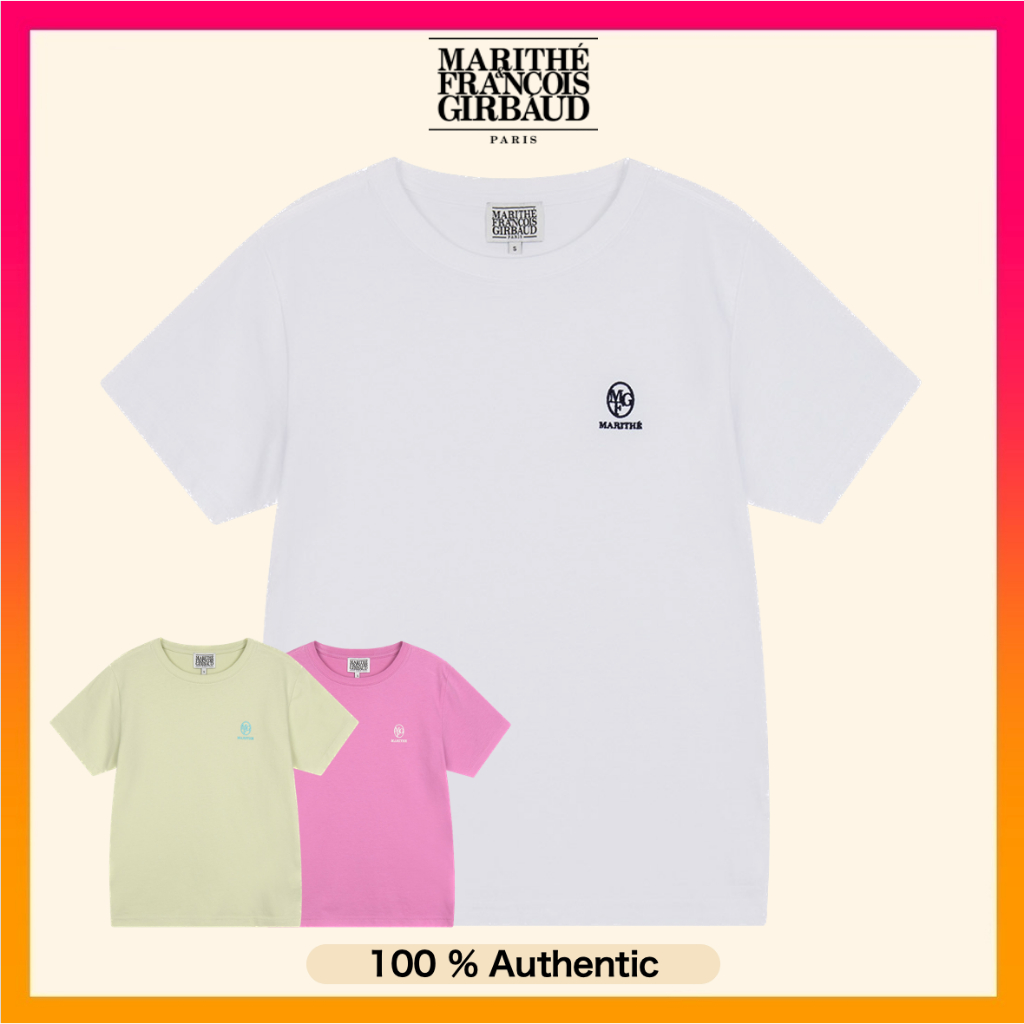 [Restock] [New Color] MARITHE FRANCOIS GIRBAUD Women's Embroidery T Shirt - 3 Colors
