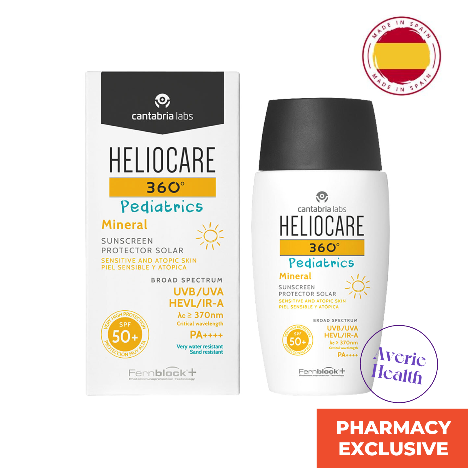 Heliocare 360 Pediatrics Sunscreen SPF50+ 50ML Kids (Cantabria Labs Spain) / Mustela / Aveeno / Cetaphil Kids / Bioderma