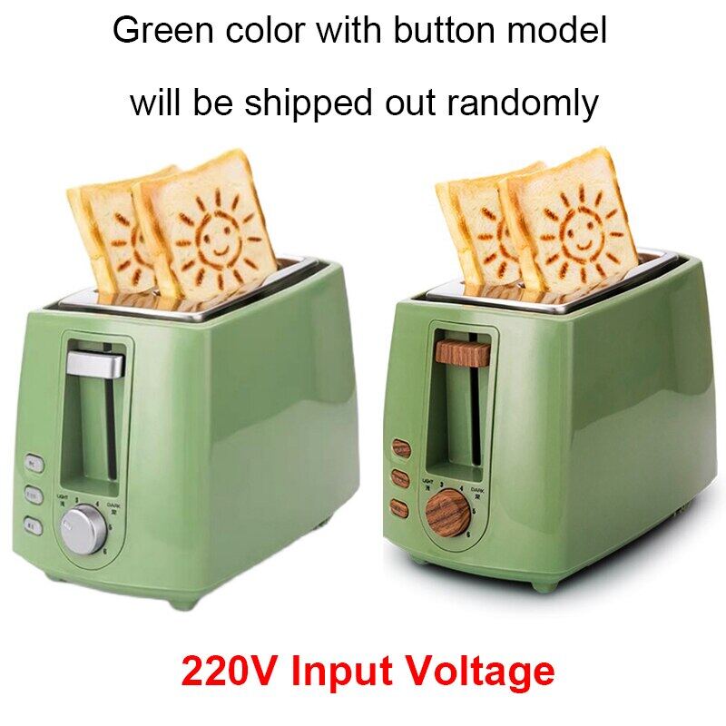 Stainless Steel Electric Toaster Auto Household Bread Baking Maker Breakfast Machine Toast Sandwich Grill Oven 2 Slices EU US UK