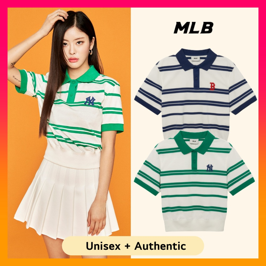 MLB X AESPA Stripe Varsity Women's Color T Shirt