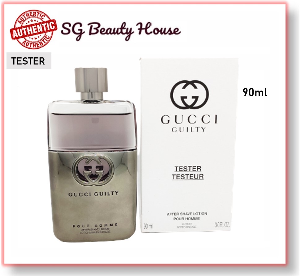 GUCCI GUILTY POUR HOMME AFTER SHAVE LOTION 90ML [TESTER]
