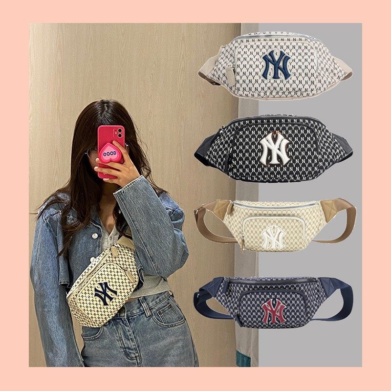 MLB Men's and Women's Couple Chest Bag, Old Flower Waist Bag, Single Shoulder Crossbody Bag, Sports and Leisure Spring/Summer Women's Bag TrendShuhai