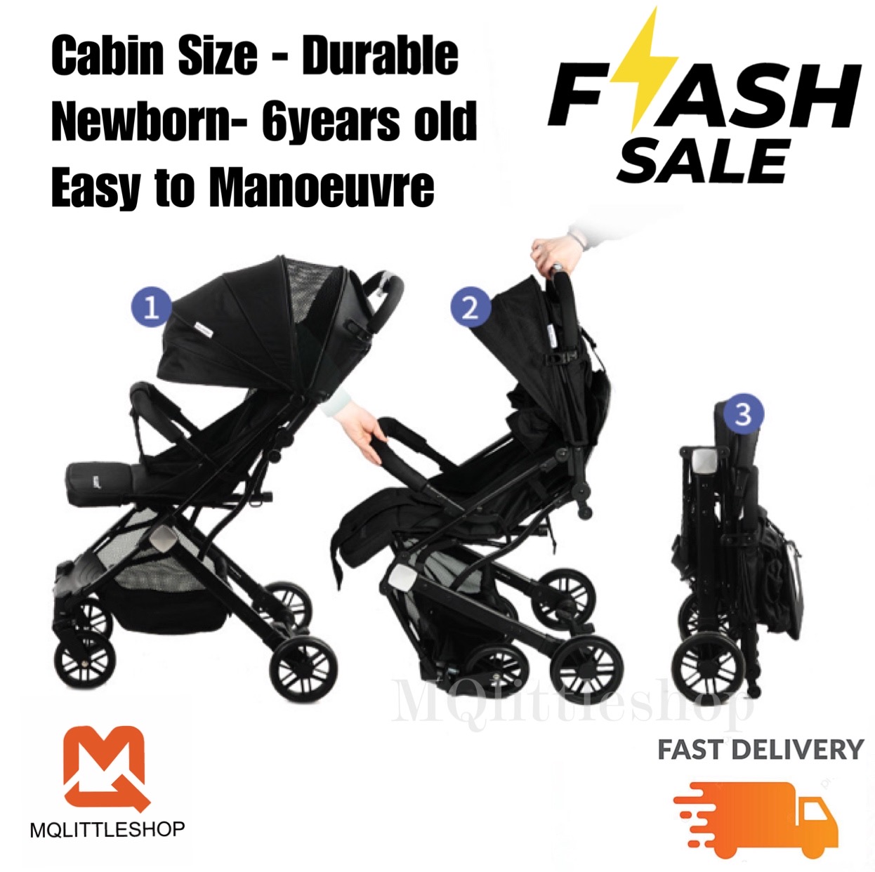 Local Stock! Pram baby stroller one hand fold light weight cabin size stable stroller long canopy Baby Stroller Pram baby stroller light weight compact Baby Stroller pram baby stroller light weight ba