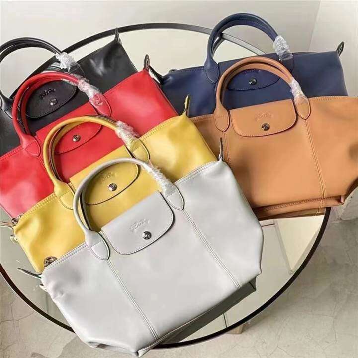 [L0NGCHAMP SANYUAN MARKET] longchamp official store bag L1512 Cross Body & Shoulder Bags long champ bags Large Capacity Lamb Leather Bag New fashion women bag