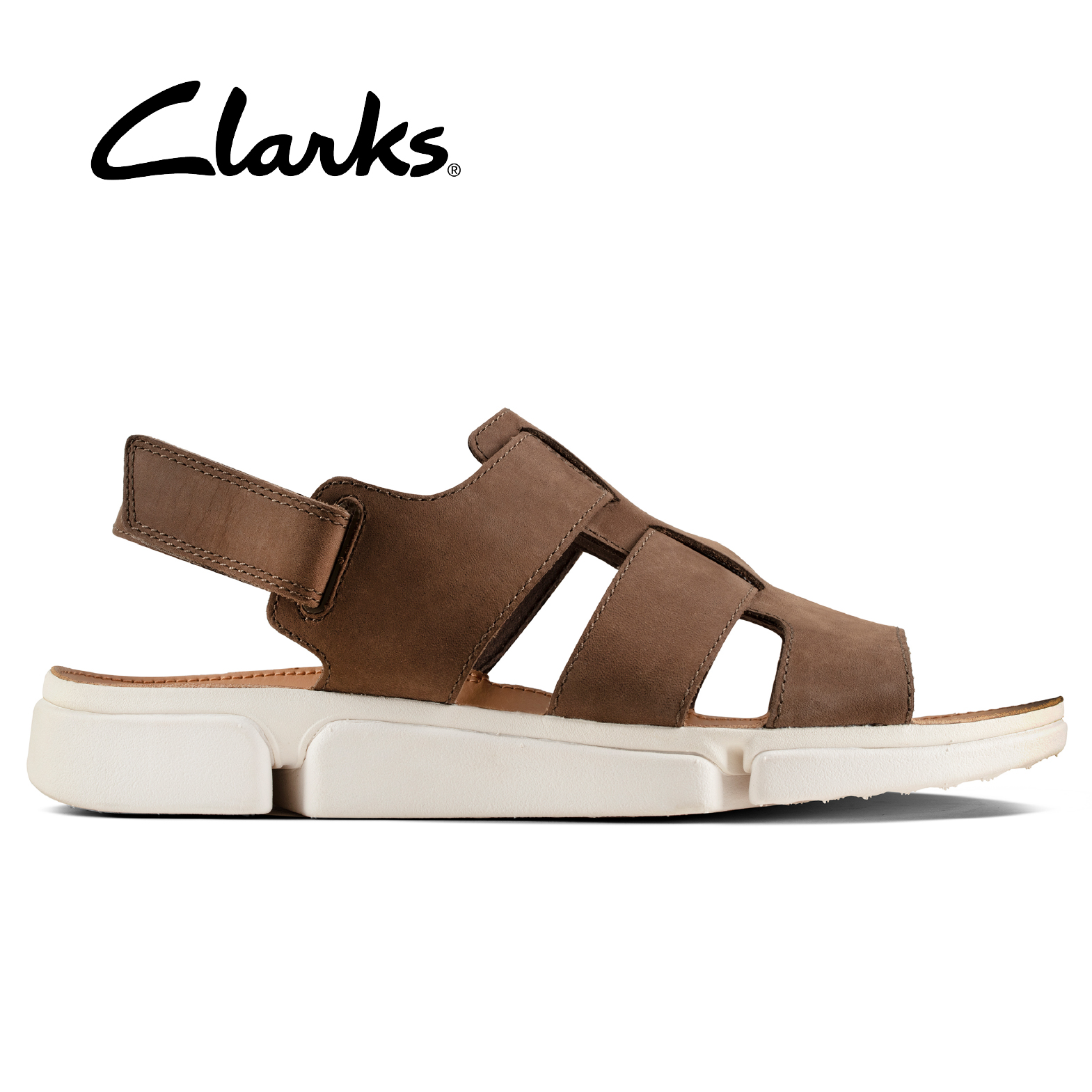 Clarks Tri Cove Sky Mushroom Nubuck Mens Sport
