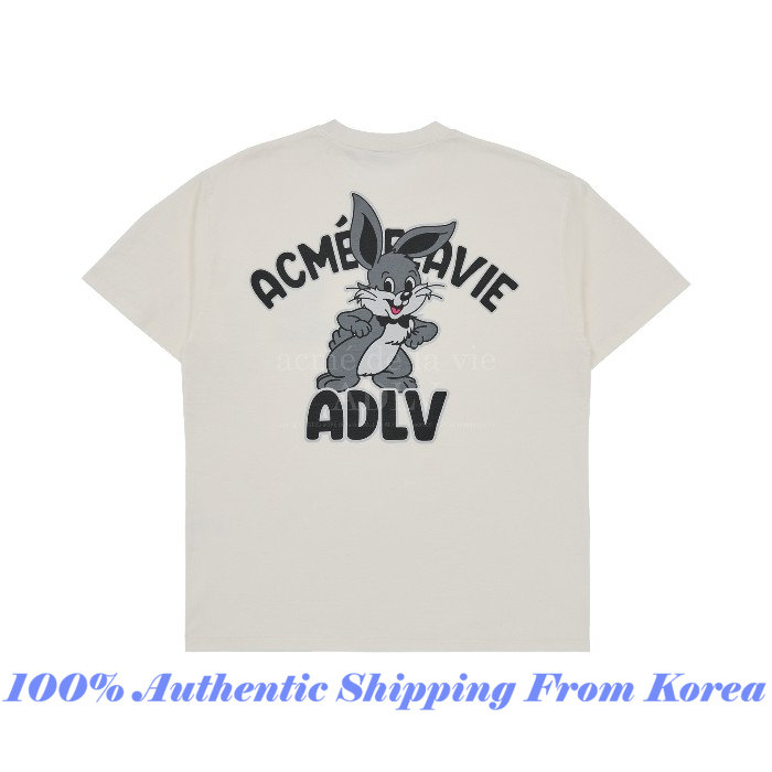 [acme de la vie] 2023 NEW CARTOON RABBIT SHORT SLEEVE T-SHIRT ADLV