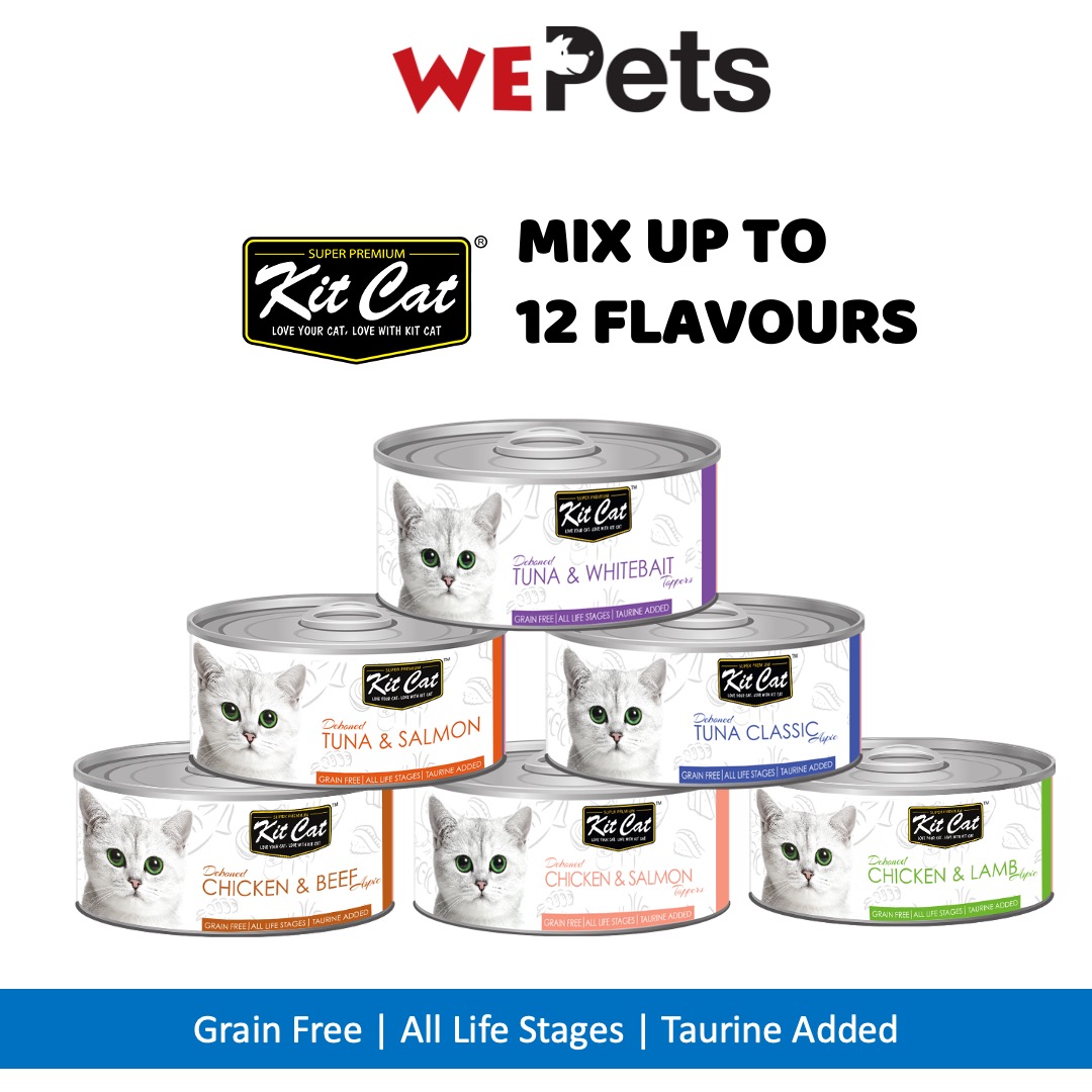 [24 cans] Kit Cat deboned canned food cat wet food