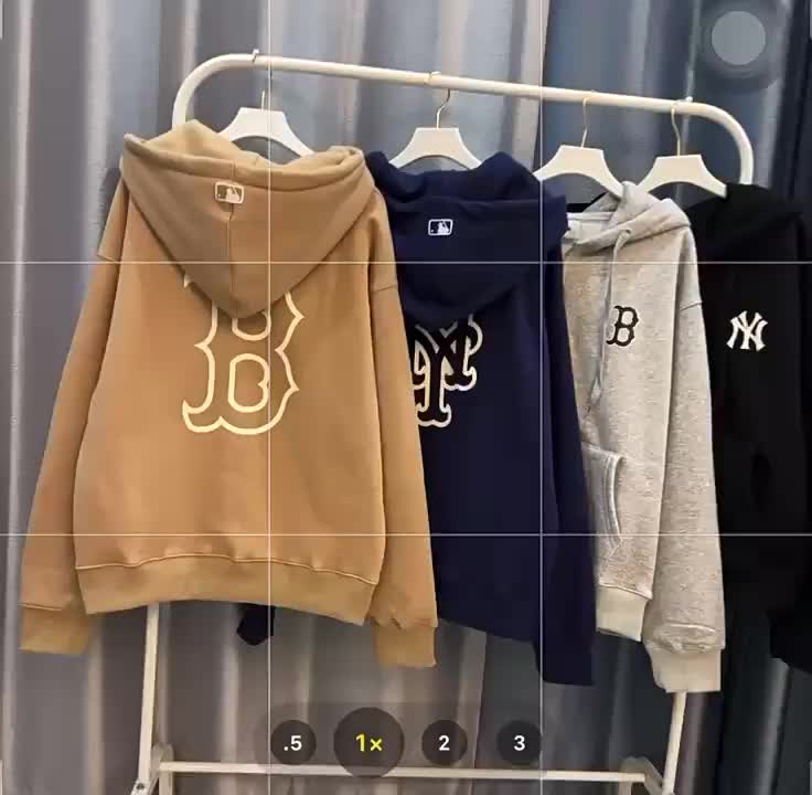 2023 New 2023 New MLB  Men and Women Couple Big logo Hooded Fleece-Lined Casual Coat 23 Autumn and Winter New Loose All-Matching