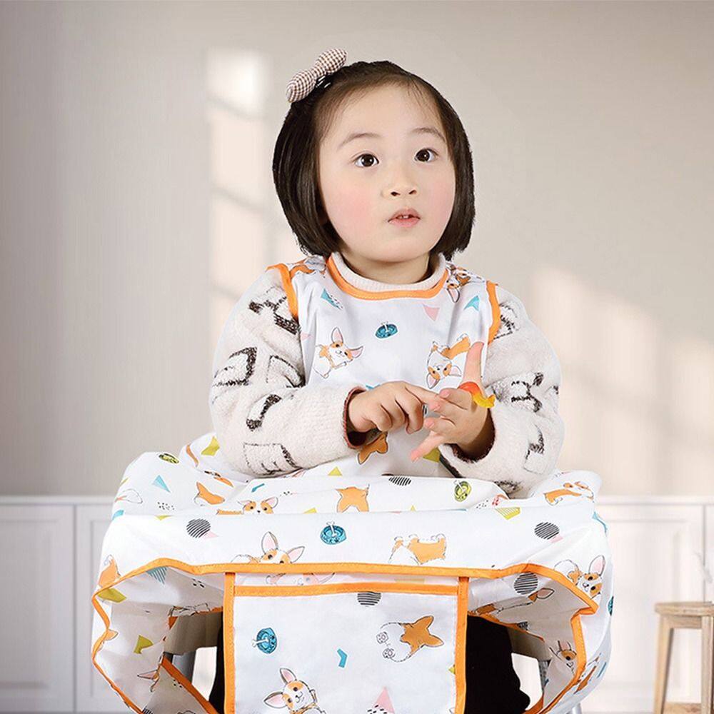 COASTE Useful Lovely Saliva Towel Burp Apron with Table Cloth Cover Baby Feeding Supplies Dog Anti-dirty Cartoon Baby Eating Artifact Baby Bib Baby Coverall Baby Stuff