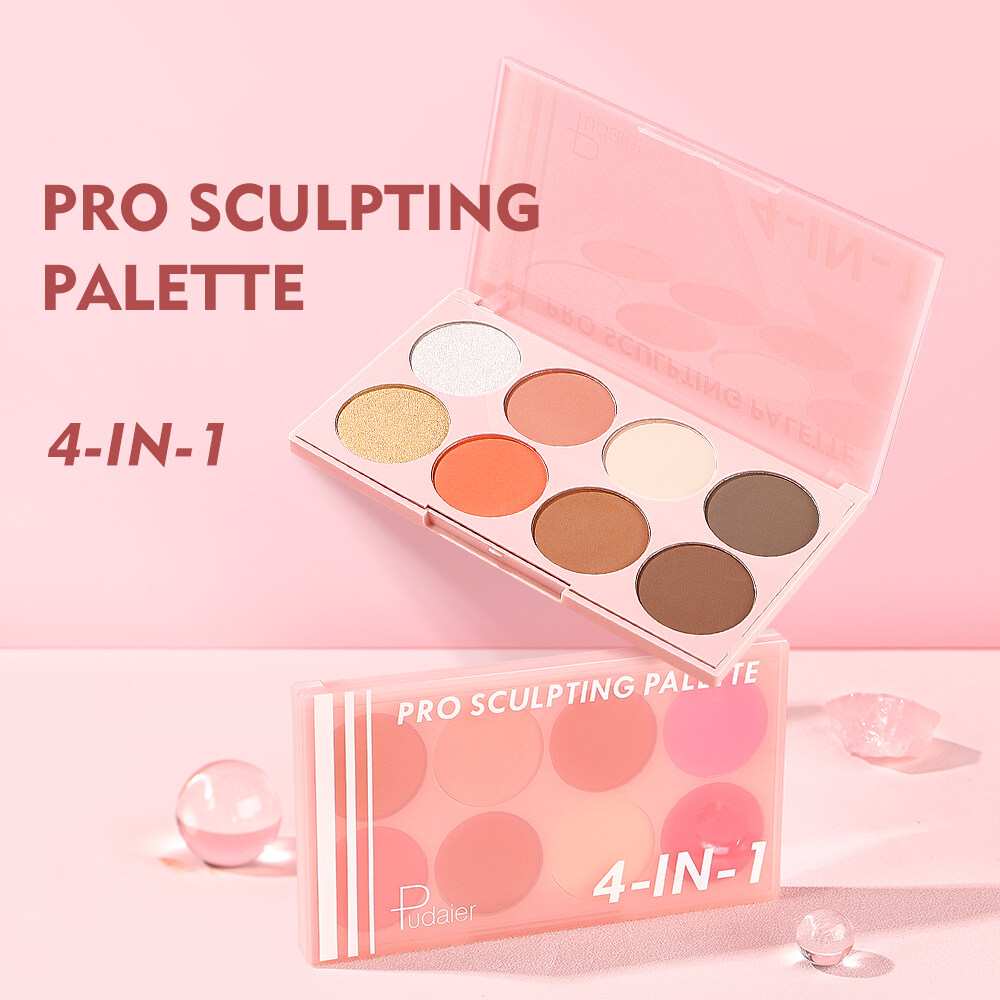 4 in 1 multi-functional makeup blush palette natural nude makeup 8colors eyeshadow palette sets make up wholesale women