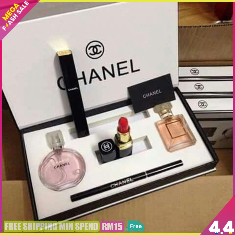 5 In 1 Gift Set-Makeup Perfume set box in mascara & lipstick