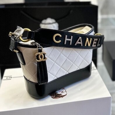 2023new coco High-Quality Female Bag Black Gold Small Size Gabrielle Stray Shoulder Diagonal