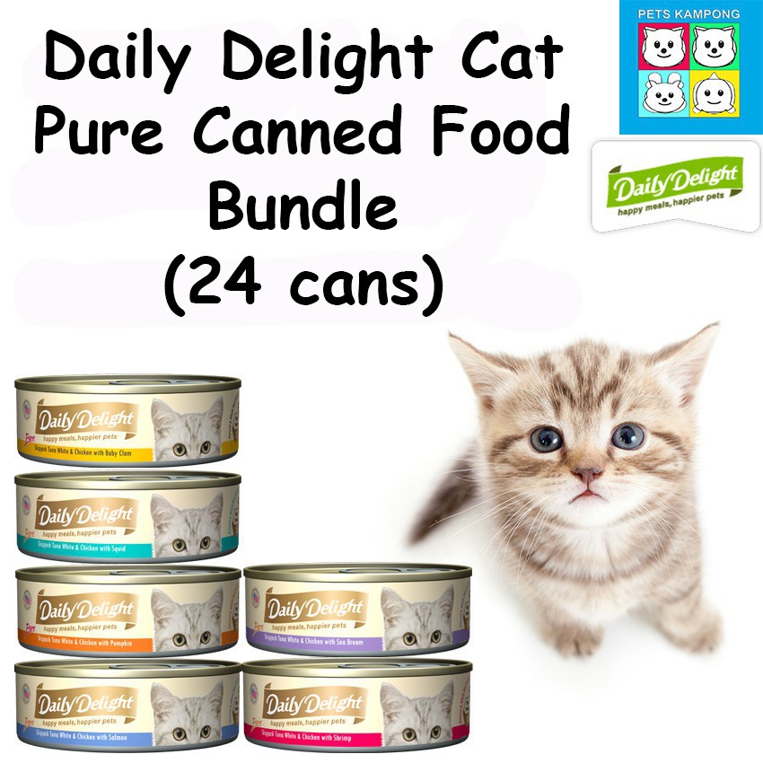 Daily Delight Pure Cat Canned Food 80g x 24 cans [new look in transition]