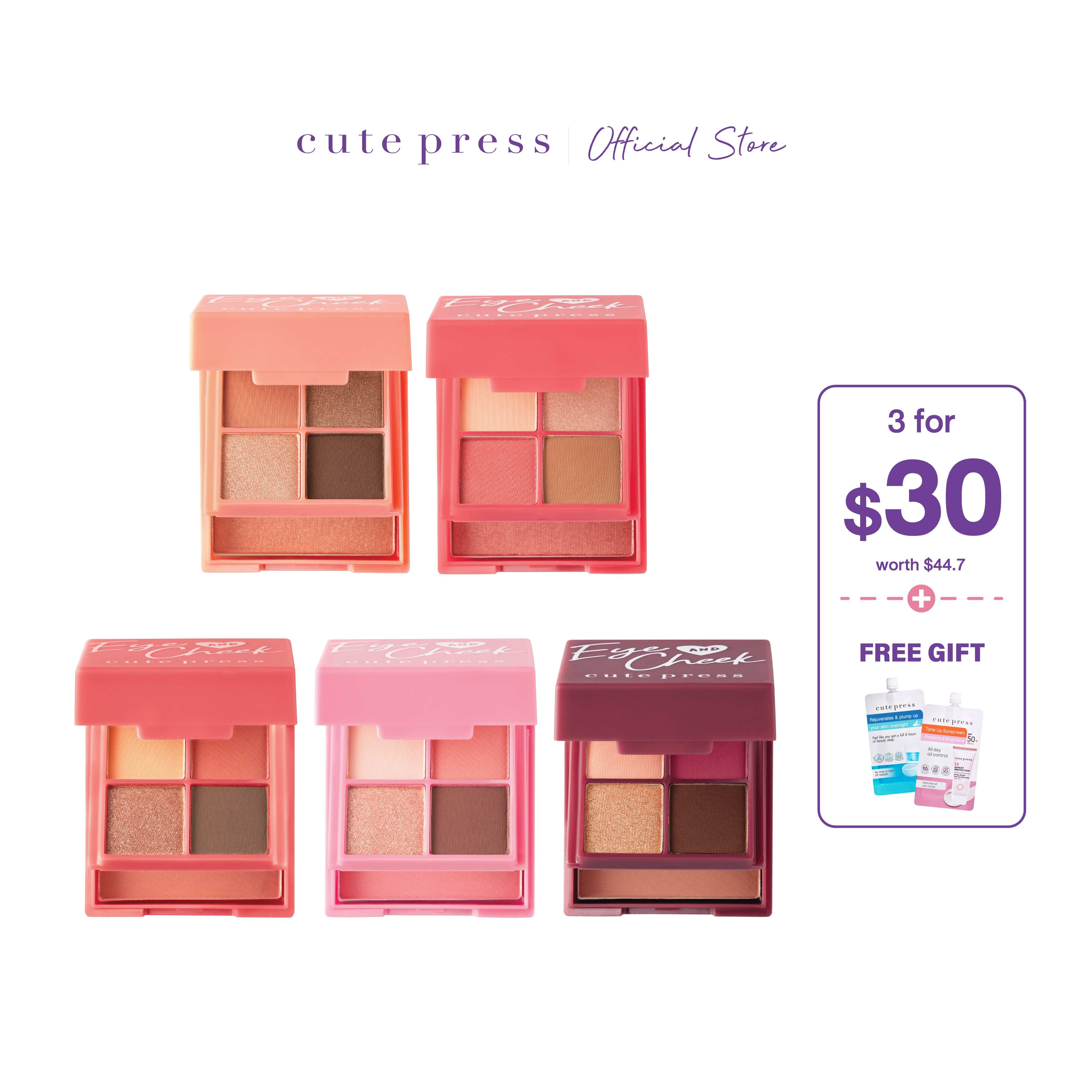 Eye and Cheek Mini Palette Set