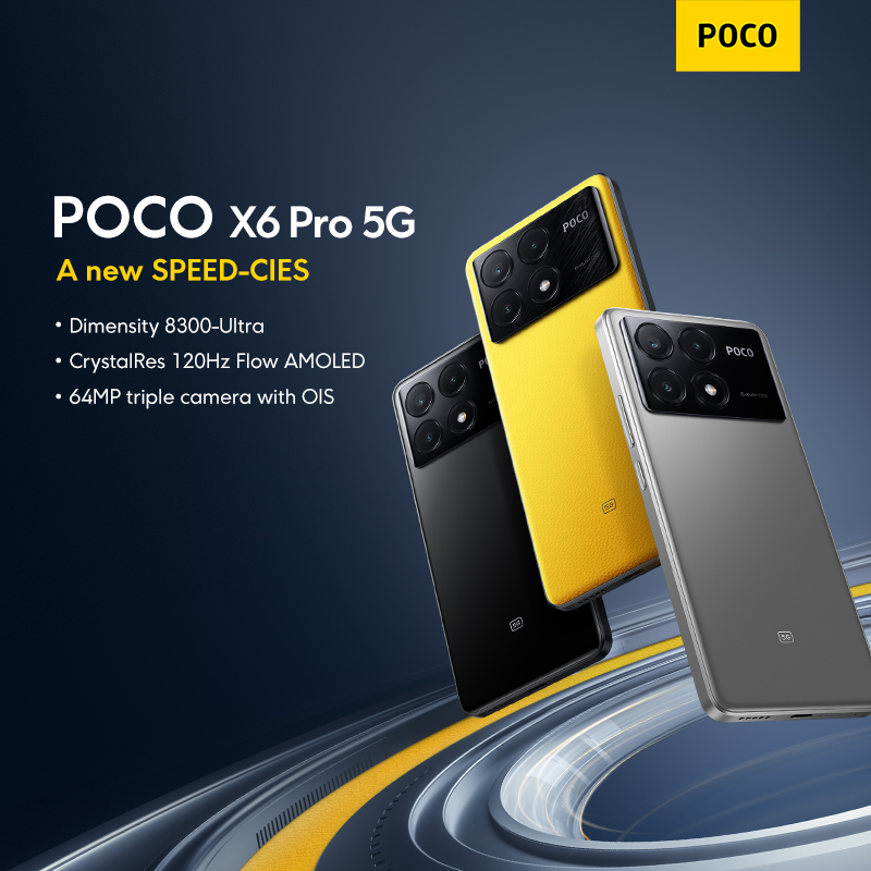 [NEW ARRIVAL] POCO X6 Pro 5G powered by Dimensity 8300-Ultra 8+256G/12+512G Global Version in 1 year Warranty