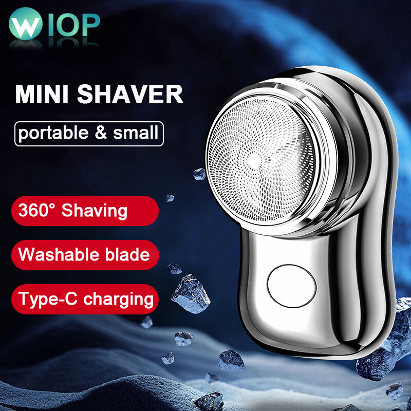 Electric Mini Shaver for Men Portable Men's Shaver Type-C Rechargeable 360 ° Shaving Travel Compact Pocket Razor Shaver