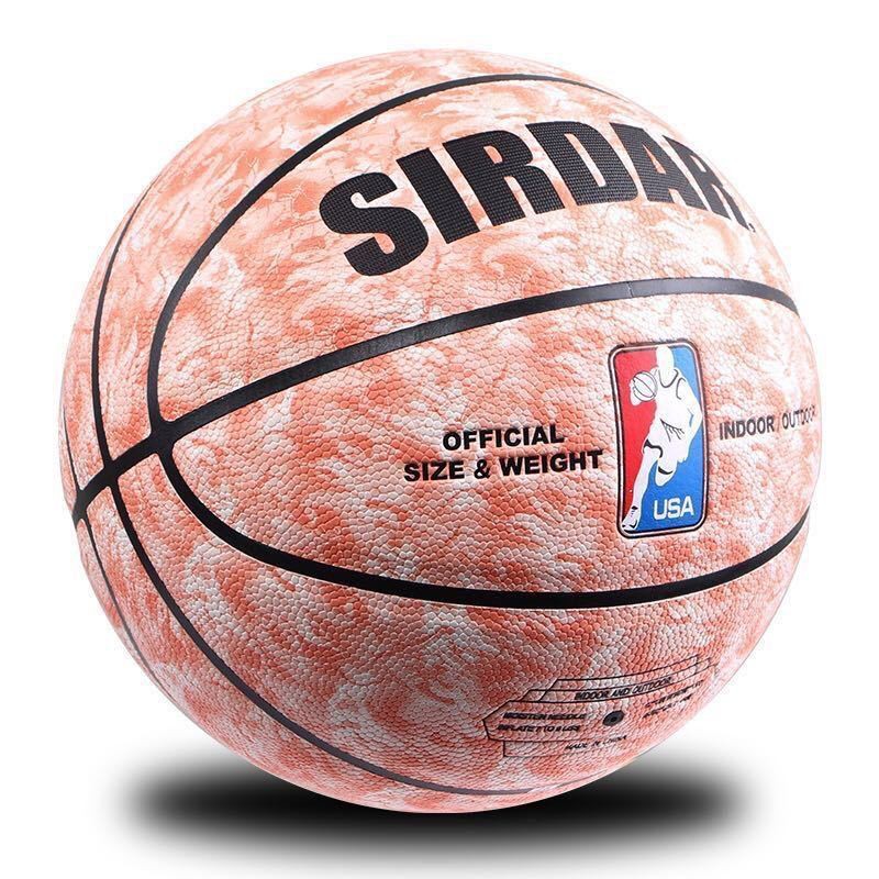 【篮球】basketball五年质保正品真皮手感篮球翻毛软皮7号5号成人学生水泥地超纤篮球 正品7号成人比赛专用篮球耐磨真皮手感中小学生儿童5室外训练蓝球
