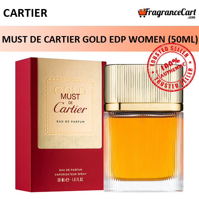 Cartier Must de Cartier Gold EDP for Women (50ml) Eau de Parfum [Brand New 100% Authentic Perfume/Fragrance]