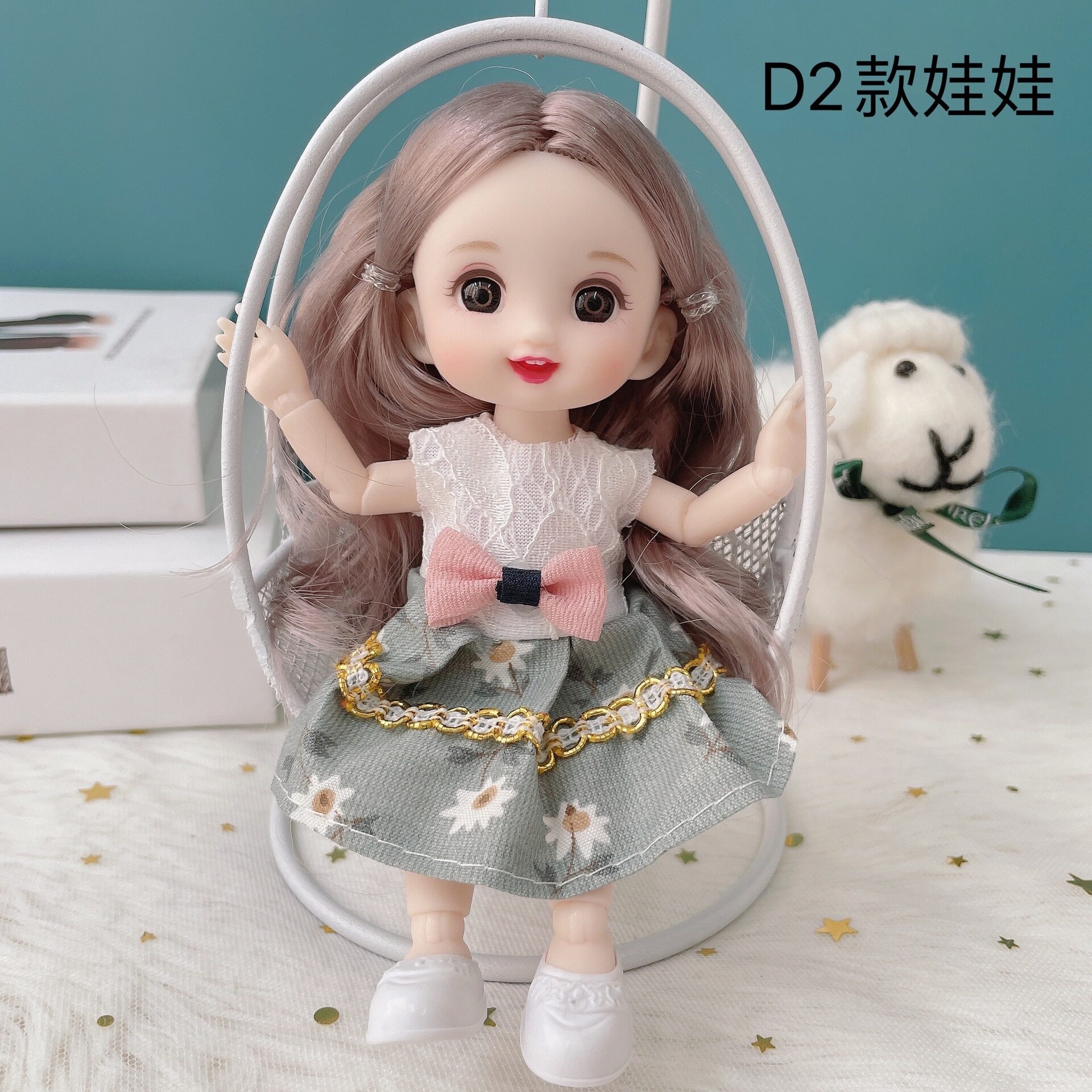 17CM Barbie Doll Set Girl Toy Replacement Cute Doll Doll Clothes and Dolls Sale Children's Birthday Festival Gifts