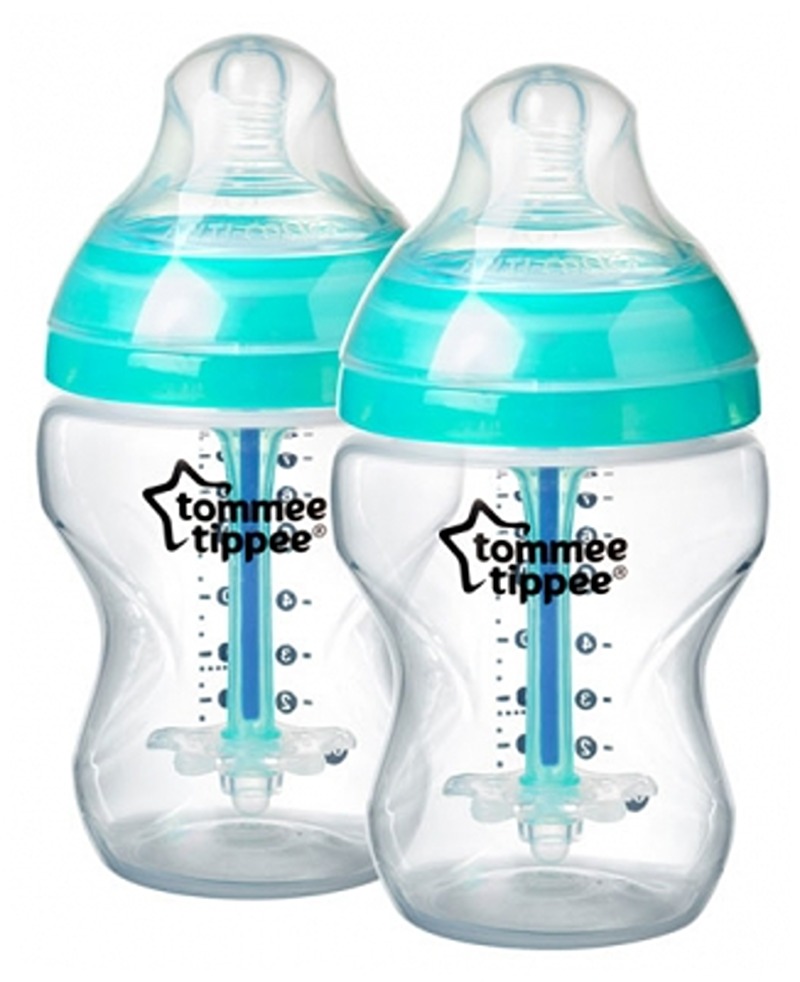 Tommee Tippee Advanced Anti-Colic 2 Baby Bottles 260ml 0 Month and +