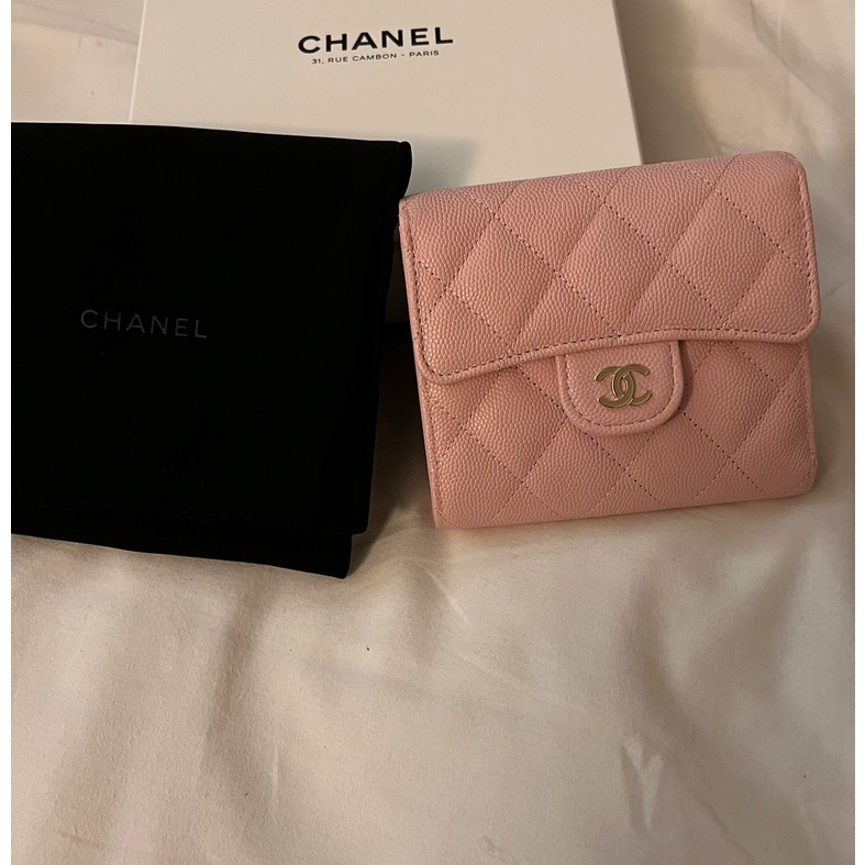 [11.11 SUPER SALE] CHANEL CLASSIC SHORT WALLET (PINK)