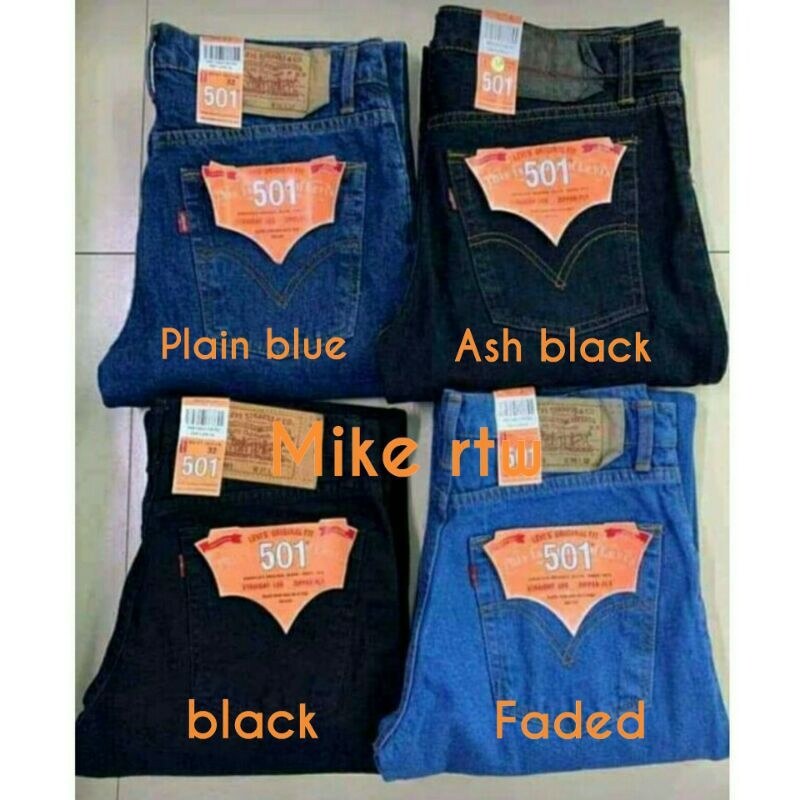 【A PRETTY】♦ ✨Straight cut 501 Levis 4colors maong zipper✨