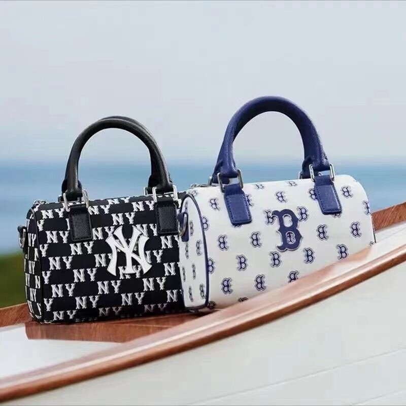 2023 New MLB Boston Zipper Bucket Bag Retro Handheld women's crossbody bag