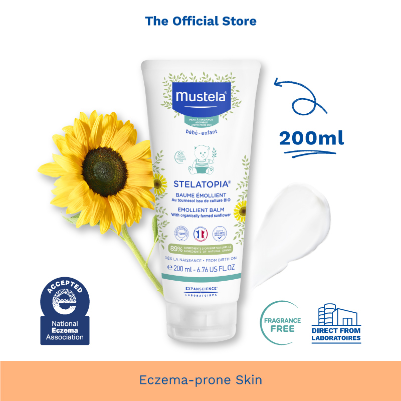 [Mustela Bundle Deal] Stelatopia Emollient Balm (Fragrance-free) 300ml [Eczema-Prone Skin][Hydration] (exp 05/24)