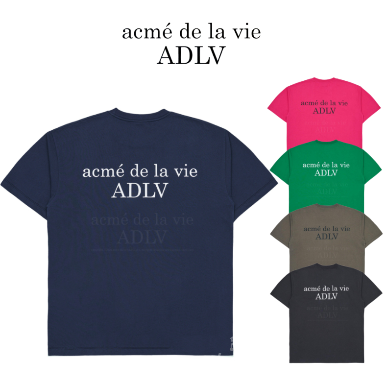[acme de la vie] 2023 NEW BASIC LOGO SEASON2 SHORT SLEEVE T-Shirt ADLV