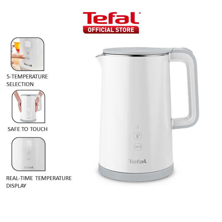 Tefal Sense Digital Kettle 1.5L White KO6931