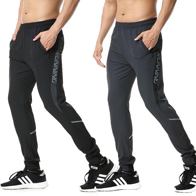 2023 NEW Men Running Pants zipper Reflective Football Soccer Sporting pant Training sport Pants Legging jogging Gym Trousers