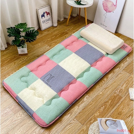 Thicken student dormfore mattress foldable single double bed thickened tatami up and down bedroom floor tile pad lrs001.sg