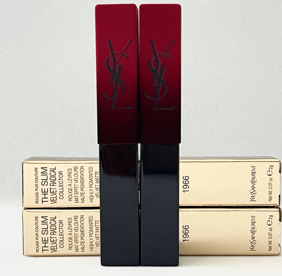 YSL The Slim #1966 Rouge Libre  CNY & VDAY 2022 Collector MSEMI-MATTE LIPSTICK INSPIRED BY THE LUXURY OF VELVET.