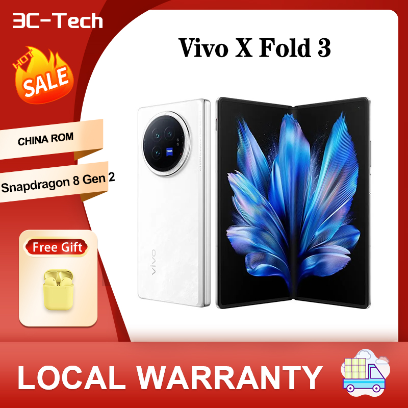 New Vivo X Fold 3 Smartphone 8.03inch AMOLED Snapdragon 8Gen2 5500mAh 80W Supercharge 50MP NFC Mobile Phone