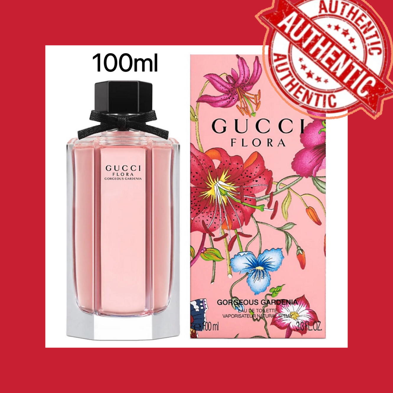 Gucci Flora Gorgeous Gardenia EDT 100ml for women - [ gucci perfume | fragrances | brand new 100% original ]
