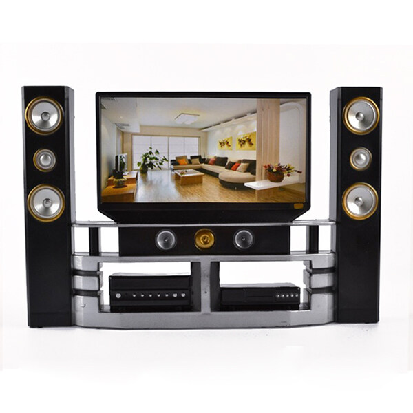 Hi-Fi TV Cabinet Set Combo for Barbie Doll's House Furniture Living Room New