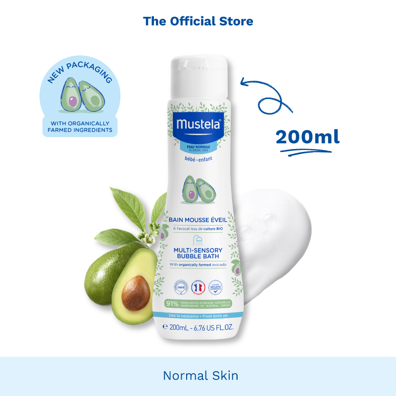 Mustela Super Savers Multi-Sensory Bubble Bath 200ml [Normal Skin] (exp 01/2024)