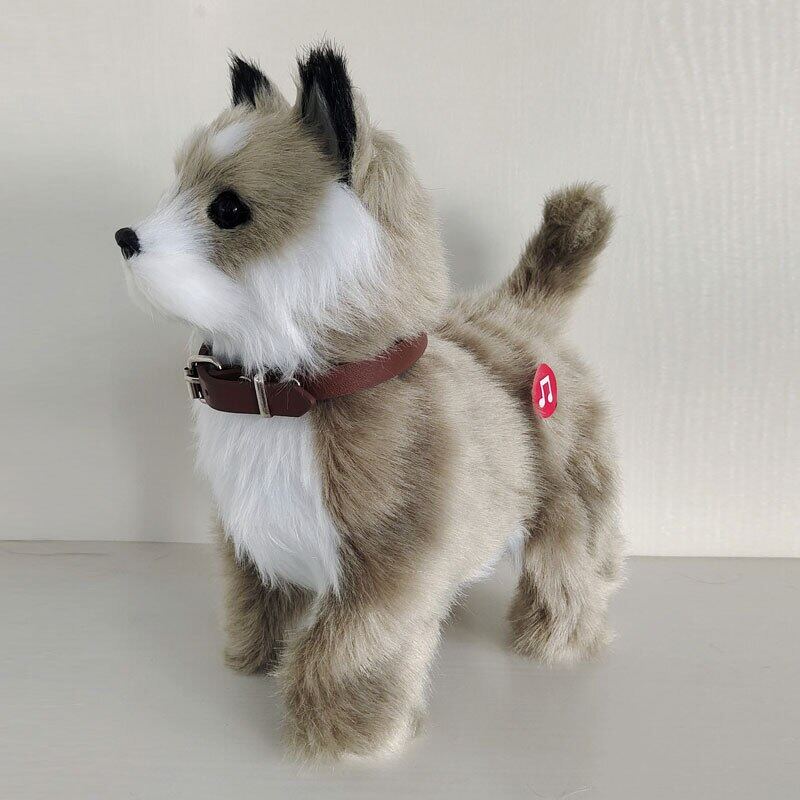 Electronic Plush Dog Toy Robot Cat Sing Song Puppy Leash Control Music Animal Walk Bark Electric Kitten Pet Kids Birthday Gift