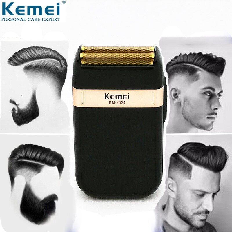Kemei Electric Shaver for Men Waterproof Reciprocating Cordless Razor USB Rechargeable Shaving Machine Barber Trimmer